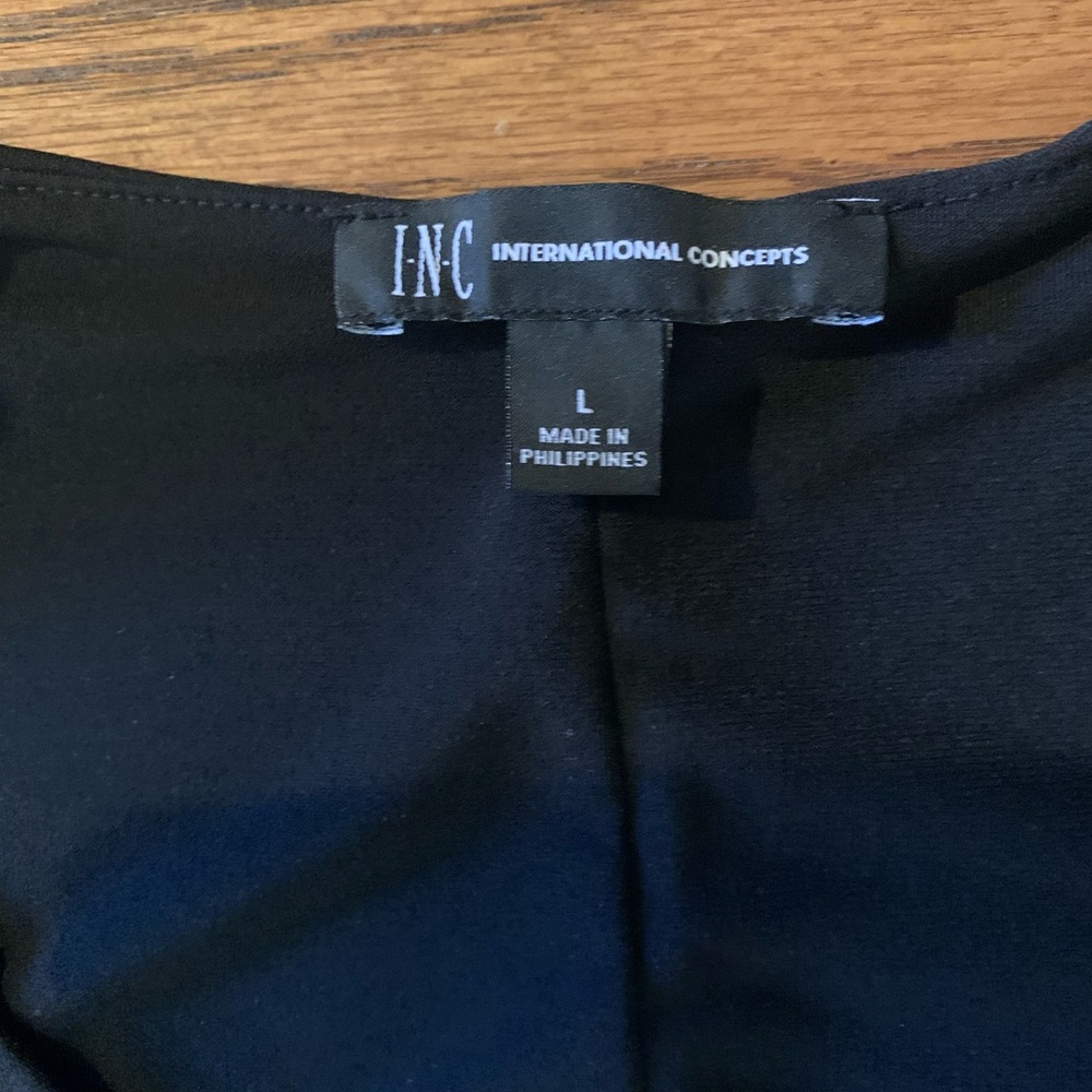 INC International Concepts black dress size Large - Picture 7 of 14